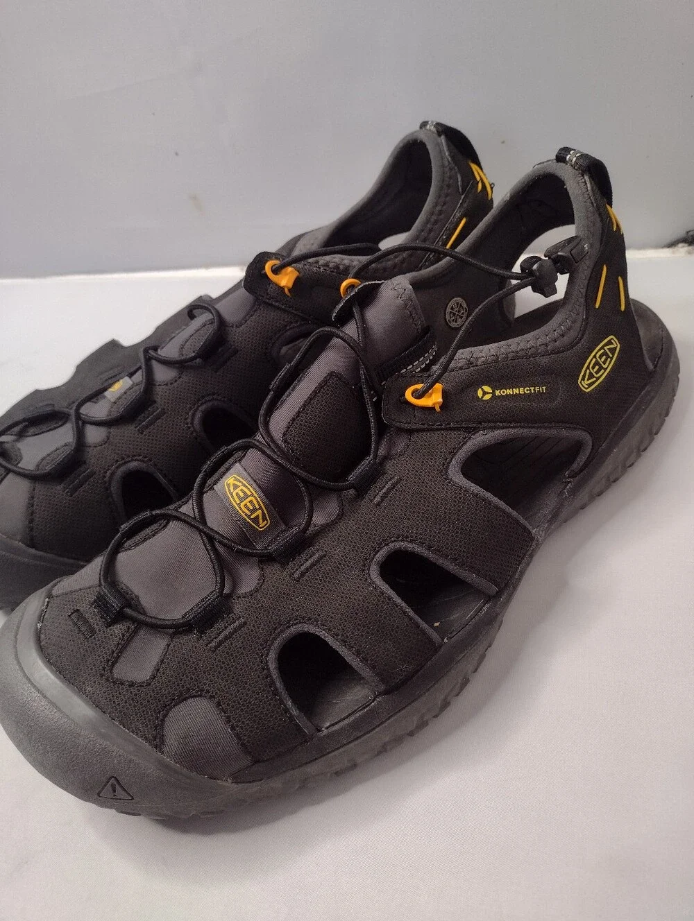 Keen Mens SOLR Water Sandals 13 Black Outdoor Aquatic Sports Gorpcore G
